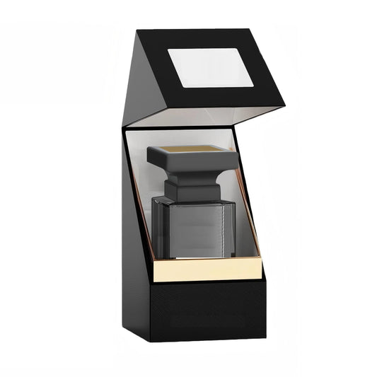 Luxurious 50ml Colorfuled Glass Perfume Bottle, Black Men's Perfume Empty Bottle Without Logo and Box