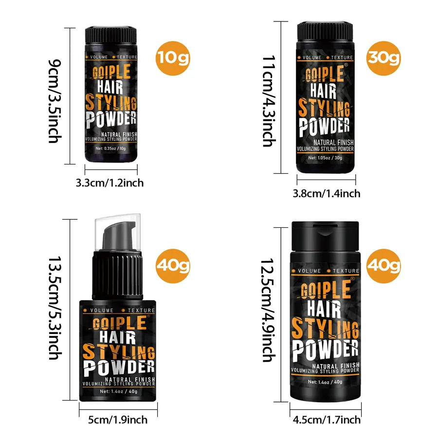GOIPLE Hair Styling Powder Increase Volume Capturing Modeling Hairstyles Long-Lasting Texture Powders Spray Unisex