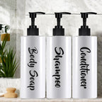 Shampoo Conditioner Bodywash Soap Dispenser Bathroom Shower Soap Dispenser Empty Shampoo Bottle Bathroom Essential