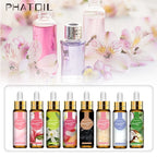 PHATOIL 44pcs/Set 10ml Perfume Fragrance Oil with Dropper Coffee Orange Peach Marigold Coconut  Sea Breeze Palmarosa Fresh Linen